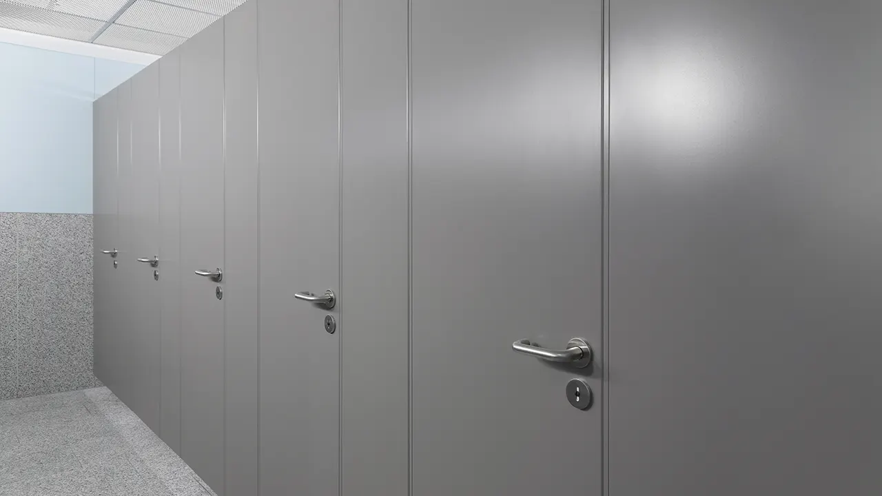 WC starpsienas no metāla